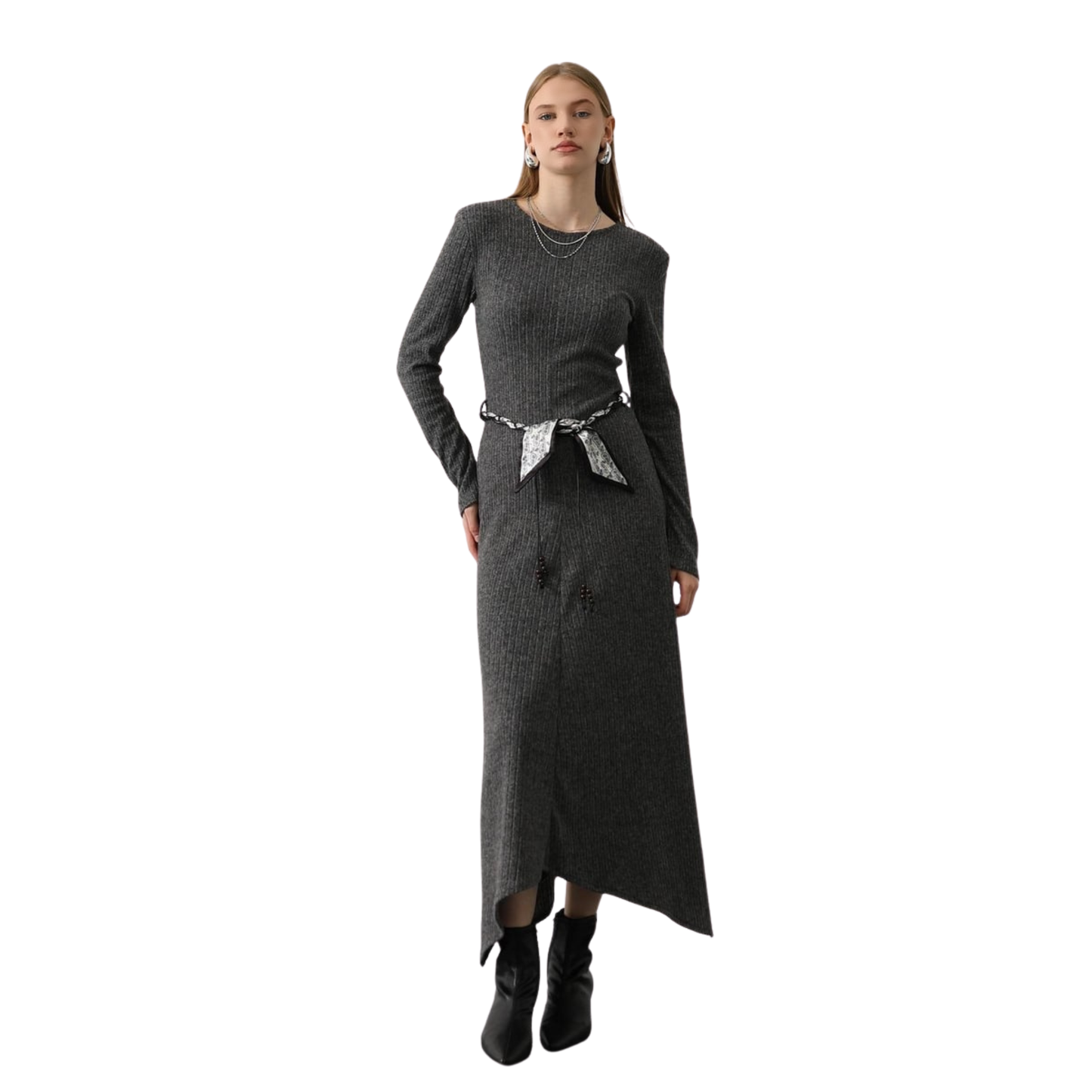 Ashline Ribbed Knit Maxi Dress
