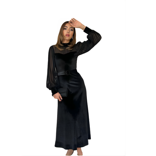 VELOURA Velvet Maxi Dress