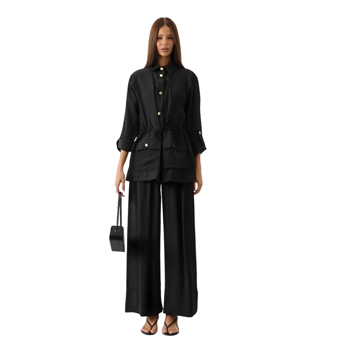 Black Two-Piece Co-Ord Set