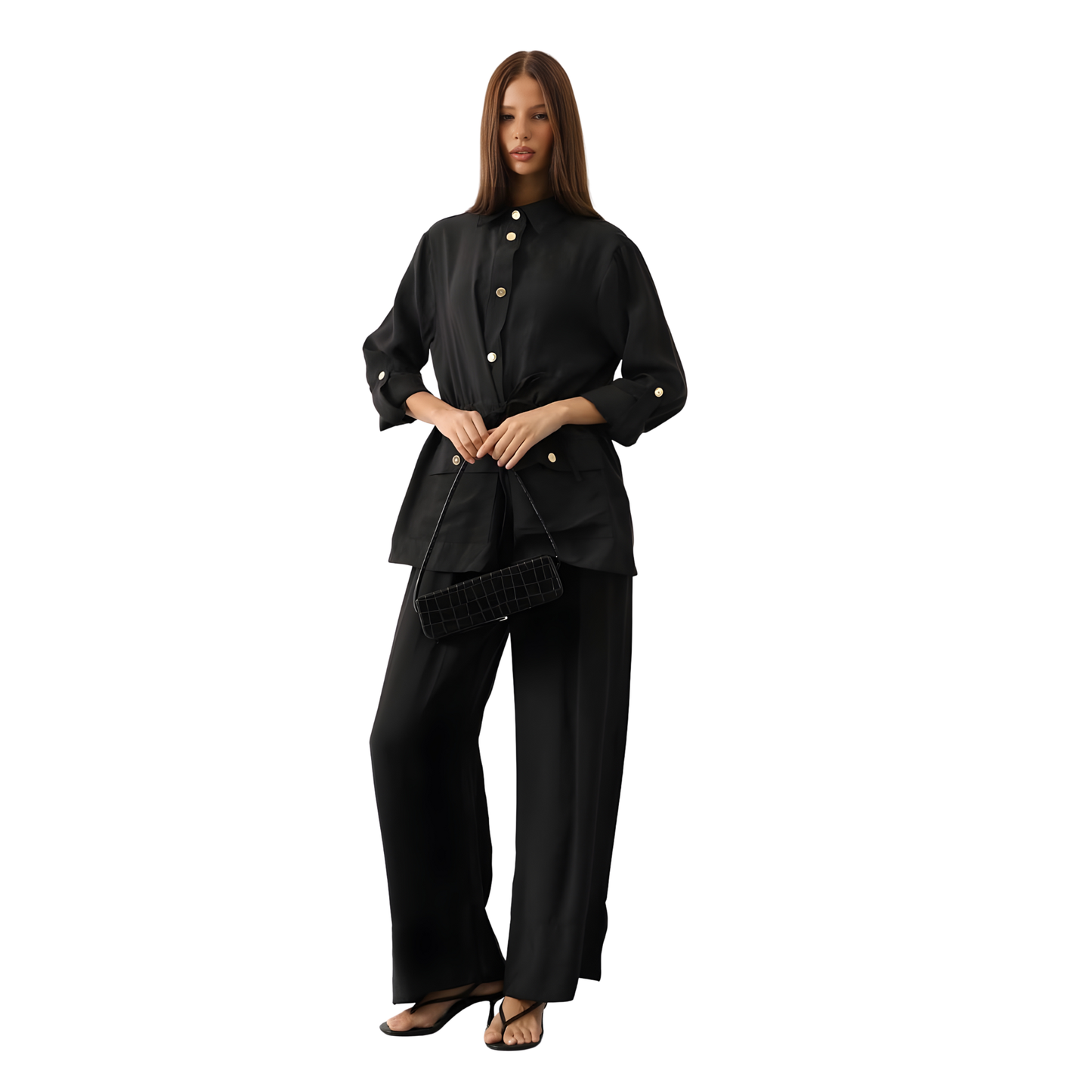 Black Two-Piece Co-Ord Set