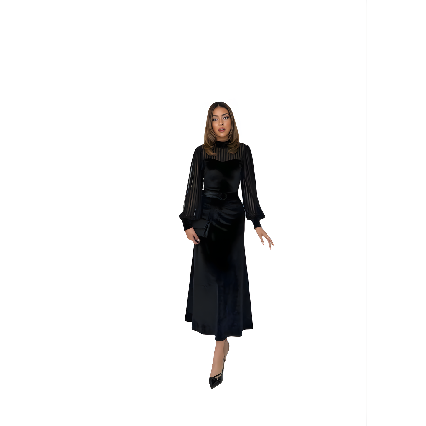 VELOURA Velvet Maxi Dress